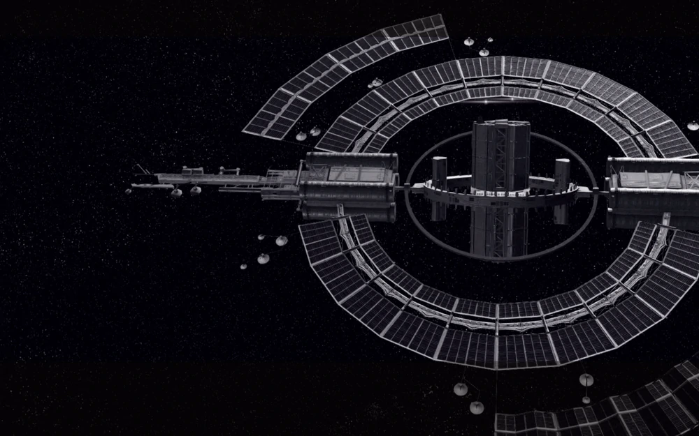 The Bunker, a circular space station, seen in Automata.