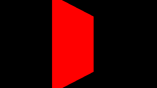 A red trapezium on a black background, identically positioned to the images a couple of articles ago.